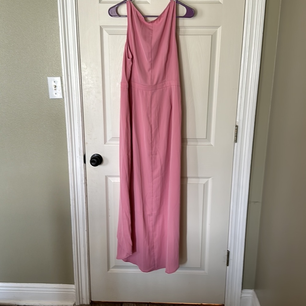 Pink Flowy Sleeveless Dress - Picture 2 of 6